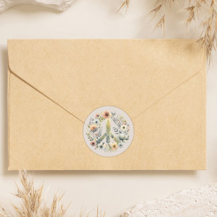 Schöner 70er Retro Peace Sign Runder Aufkleber