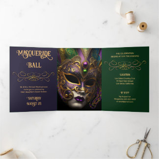 Schöner Abend Masquerade Ball Einladung
