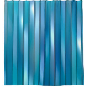 Schöner, abstrakter, blauer Hintergrund mit l Duschvorhang