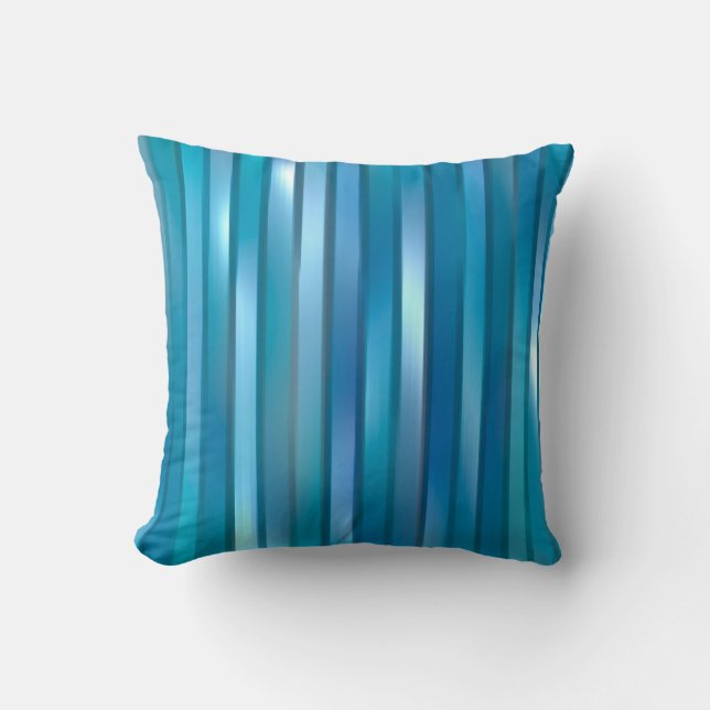 Schöner, abstrakter, blauer Hintergrund mit l Kissen (Vorderseite)