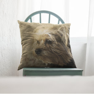Schöner abstrakter Yorkshire Terrier Kissen