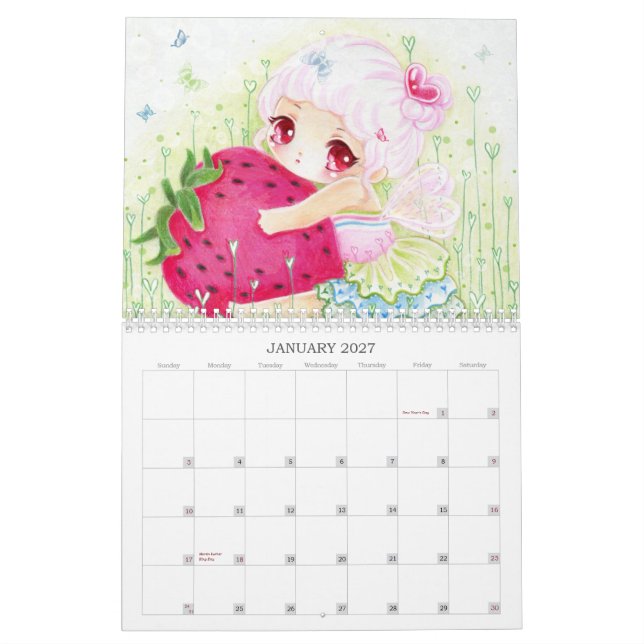 Schöner Animemädchen Kalender 2013 (Jan 2027)