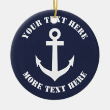 Schöner Anker Weihnachtsschmuck für Segler