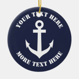 Schöner Anker Weihnachtsschmuck für Segler