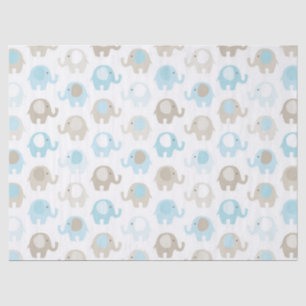Schöner Baby-Blau-Elefant Seidenpapier