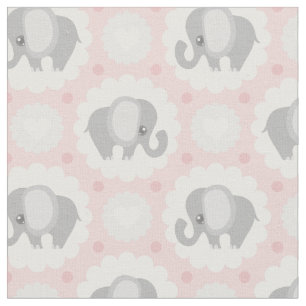 Schöner Baby-Elefant im Rosa Stoff