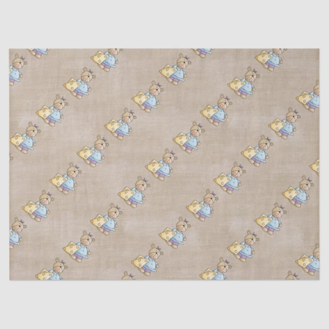 Schöner Baby-Teddybär Seidenpapier (Vorderseite)