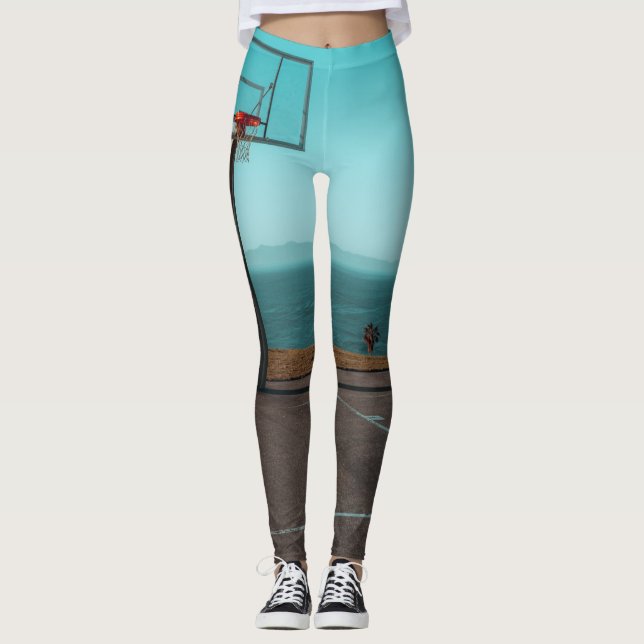 Schöner Basketball-Hoop Leggings (Vorderseite)
