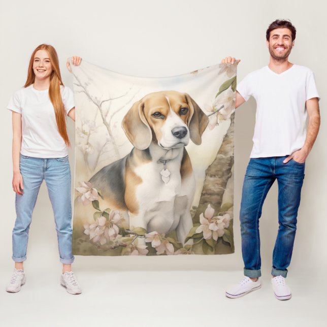 Schöner Beagle Fleecedecke (Beispiel)