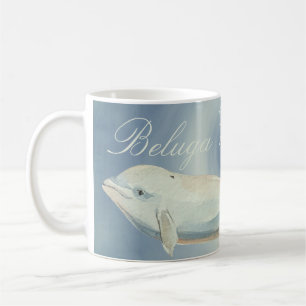 Schöner Beluga Whale, Delphinapterus Leucas Kaffeetasse