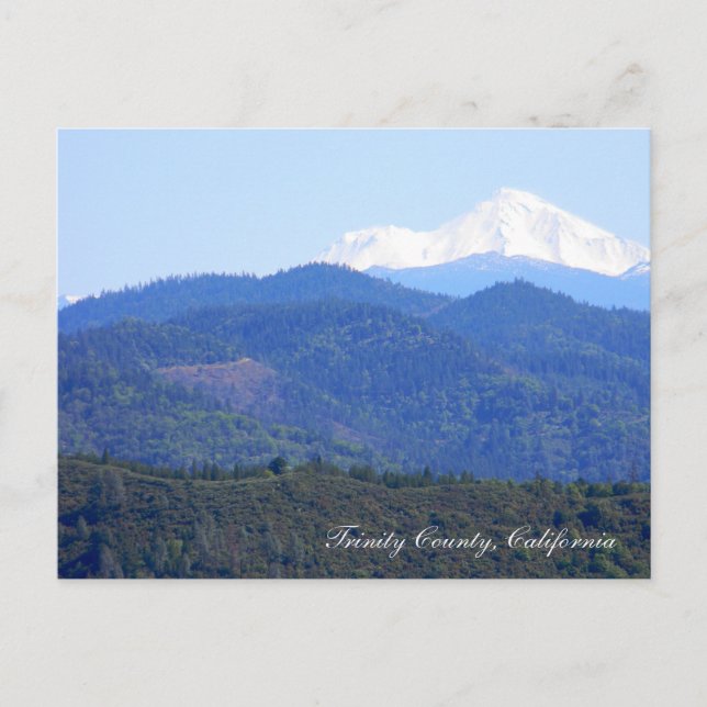 Schöner Berg Shasta... Postkarte (Vorderseite)