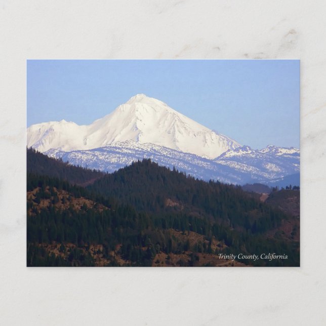 Schöner Berg Shasta... Postkarte (Vorderseite)