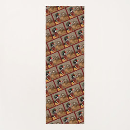 Schöner Berührungsmoment zwischen Holzenten Yogamatte