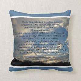 Schöner Bibel-Vers des Psalm-23 christlich Kissen
