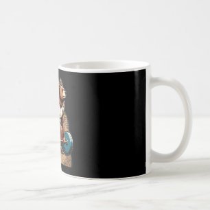Schöner Biber mit rotem Boxhandschuh Kostüm Kaffeetasse