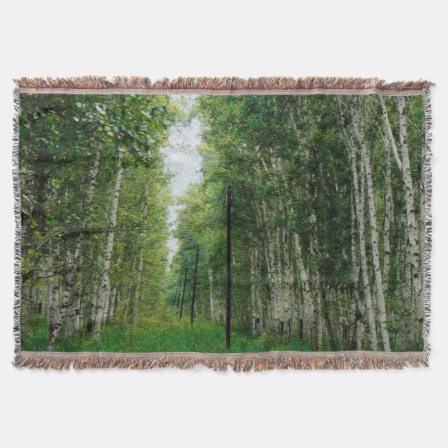 Schöner Birkenwald Decke (Vorderseite)