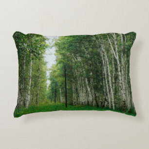 Schöner Birkenwald Zierkissen