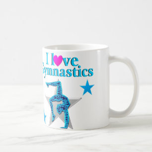 SCHÖNER BLAU I LIEBE GYMNASTIK TASSE