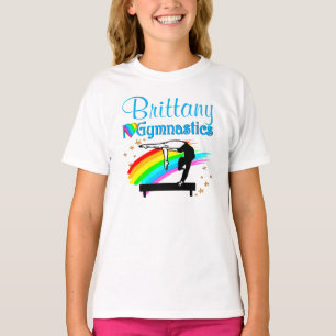 SCHÖNER BLAUE I LIEBE GYMNASTICS T SHIRT