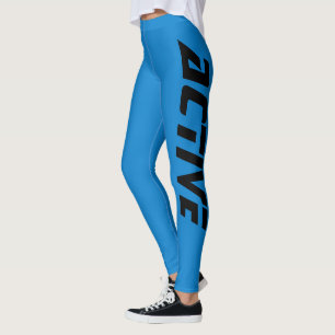 Schöner, blauer aktiver Sport Leggings