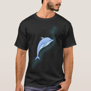 Schöner blauer Delfin T-Shirt