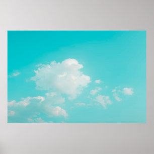 Schöner blauer Himmel und Wolken mit Tageslicht na Poster