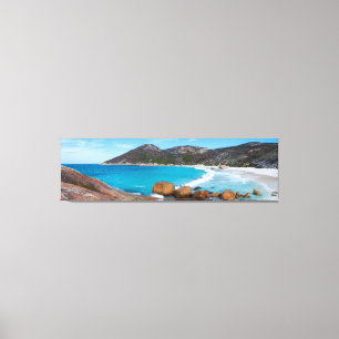Schöner blauer Ozean und perfekter weißer Strand Leinwanddruck