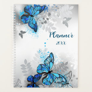 Schöner blauer Schmetterling-Planer Planer