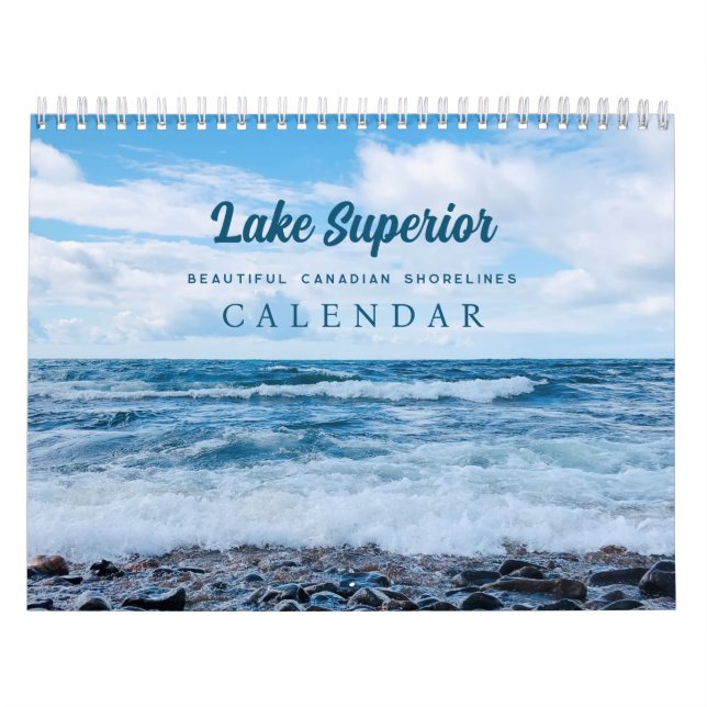 Schöner Blue Waves Beach Fotokalender Kalender (Titelbild)