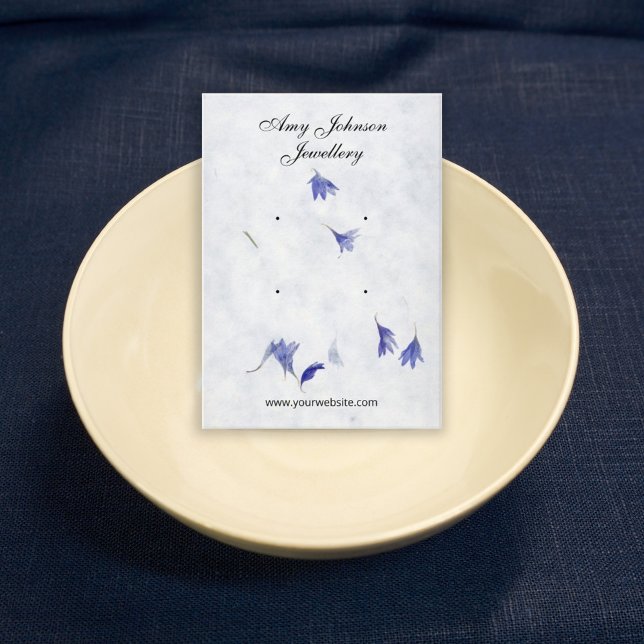 Schöner Blumenerring | 4 Stuhlsichtkarten Visitenkarte (Von Creator hochgeladen)