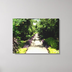 Schöner Blumengarten Leinwanddruck