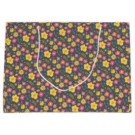 Schöner, blumengeschmückter Stil Große Geschenktüte