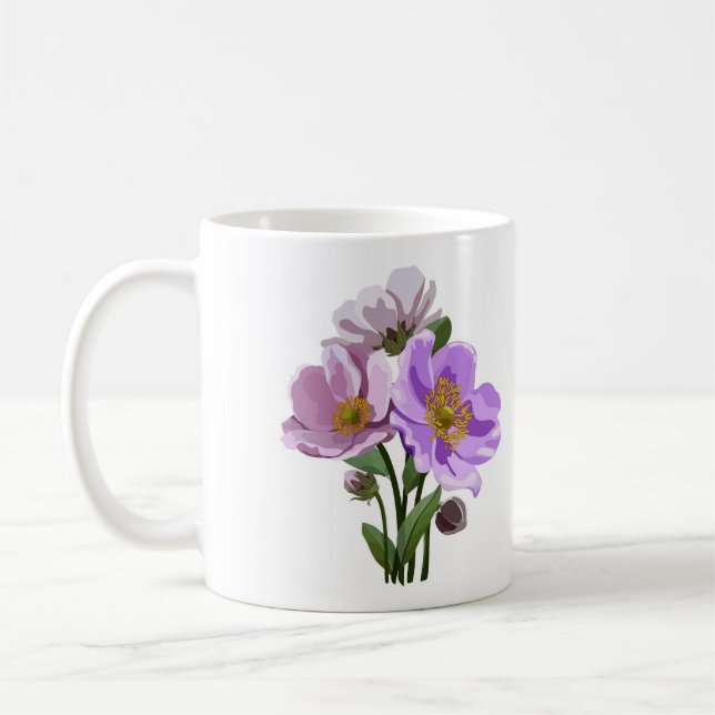 Schöner Blumenkaffee-Cup Kaffeetasse (Links)