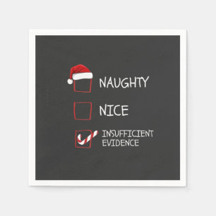 Schöner Böser Unzureichende Beweise Weihnachtsmann Serviette