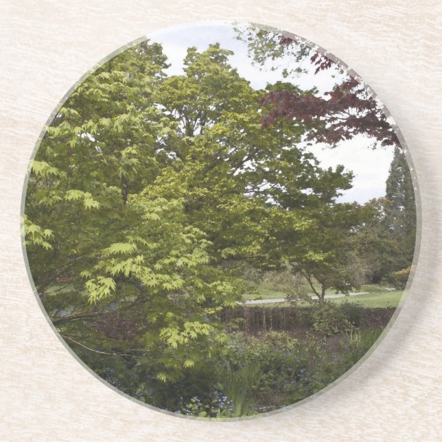 Schöner botanischer Garten. Getränkeuntersetzer (Vorne)
