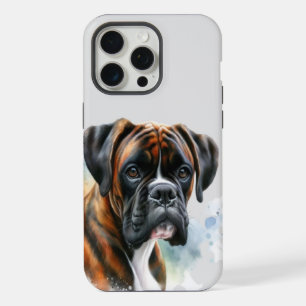 Schöner Boxer Hund in Wasserfarbe iPhone 15 Pro Max Hülle