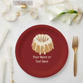 Schöner Bundt Schwamm - Flutter Kuchen und Ihr Tex Pappteller