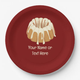 Schöner Bundt Schwamm - Flutter Kuchen und Ihr Tex Pappteller