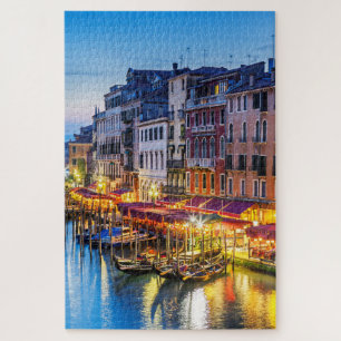 Schöner Canal Sunset Venedig Italien Reisen Puzzle