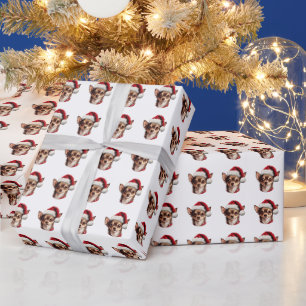Schöner Chihuahua Dog Weihnachtsmuster Geschenkpapier