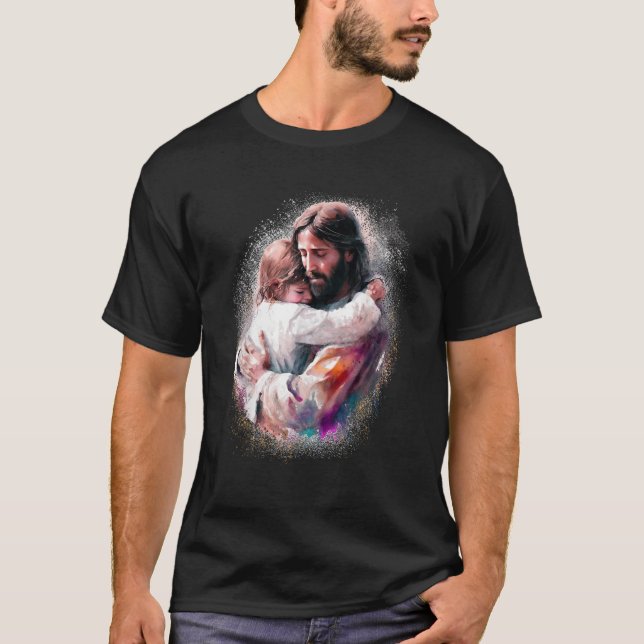Schöner Christlicher Jesus T-Shirt (Vorderseite)