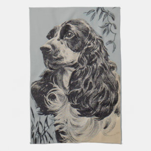 schöner Cocker Spaniel Geschirrtuch