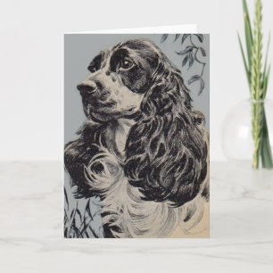 schöner Cocker Spaniel Karte