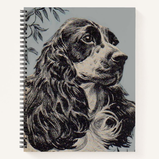 schöner Cocker Spaniel Notizbuch (Vorderseite)