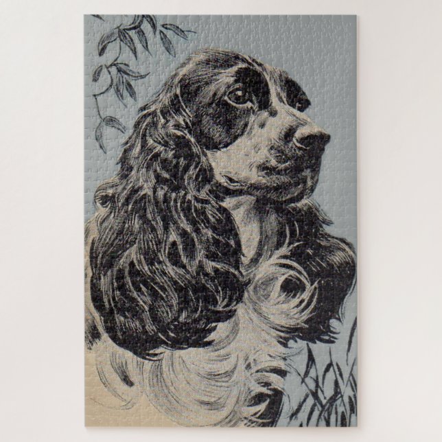 schöner Cocker Spaniel Puzzle (Vertikal)
