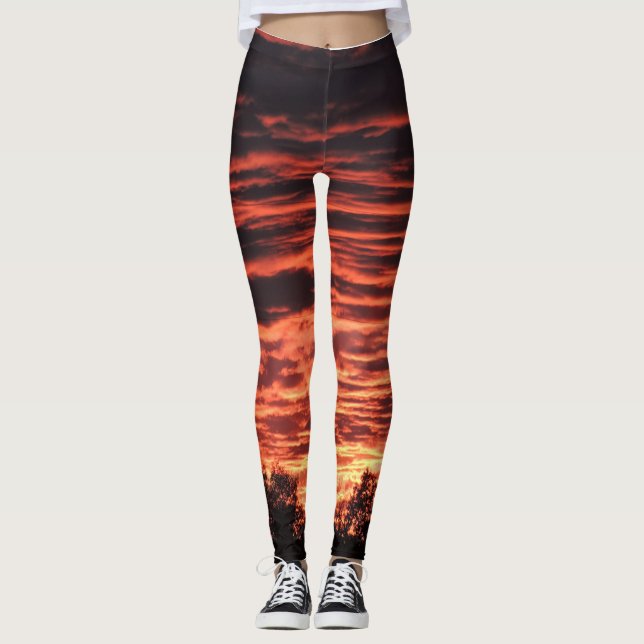 Schöner Colorado-Sonnenuntergang Leggings (Vorderseite)