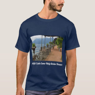 Schöner Comer See Italien Garten Terrasse T-Shirt