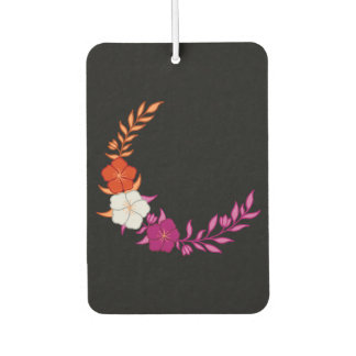 Schöner Crescent subtile lesbische Blume Autolufterfrischer