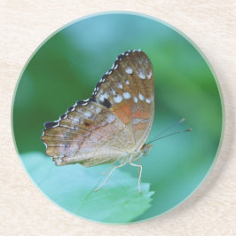Schöner Danaus Plexippus Butterfly auf dem Leaf. Getränkeuntersetzer
