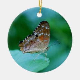 Schöner Danaus Plexippus Butterfly auf dem Leaf. Keramik Ornament